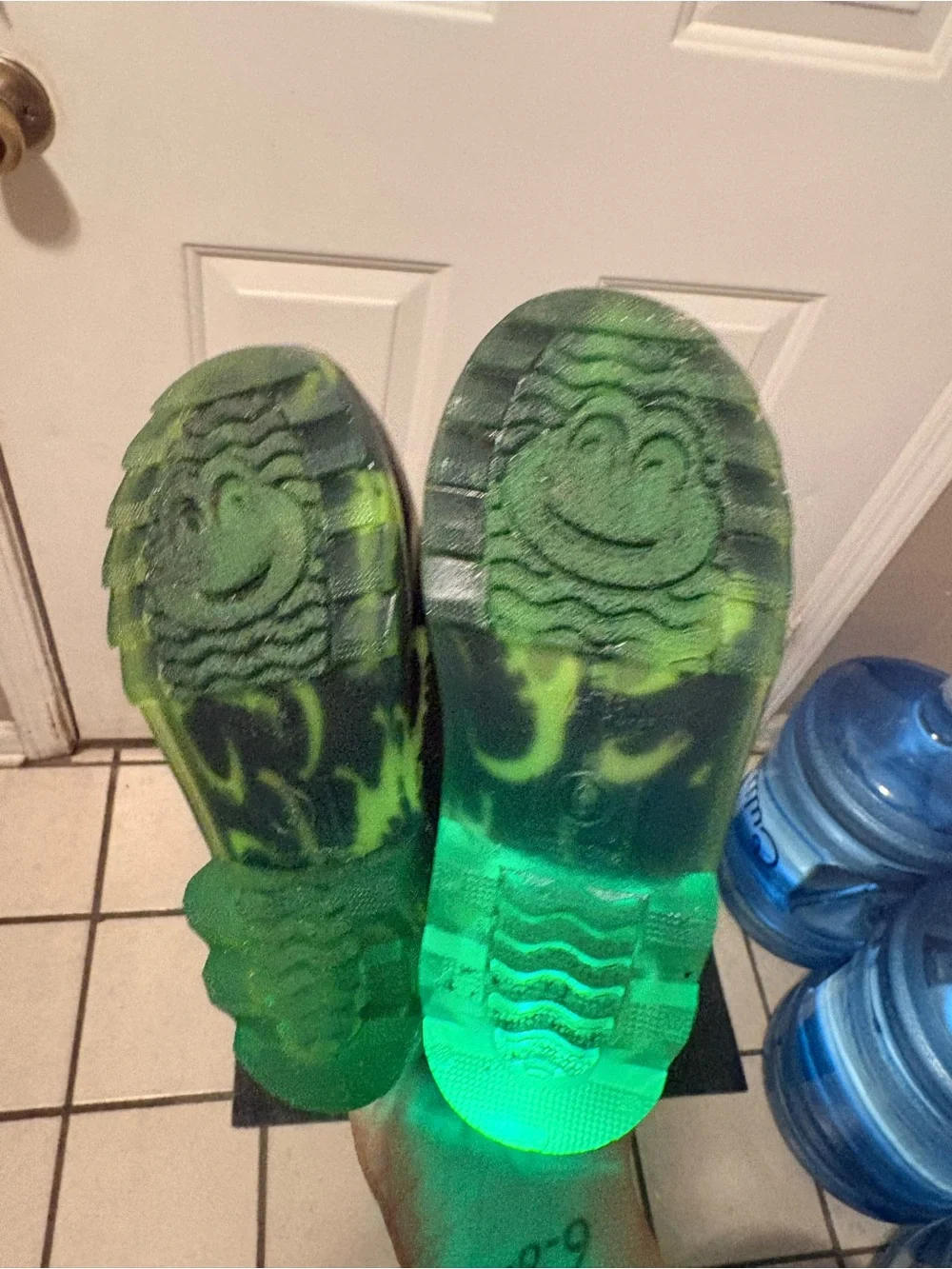 Western Chief Kids Swirl Rain Boots - Black & Neon Green